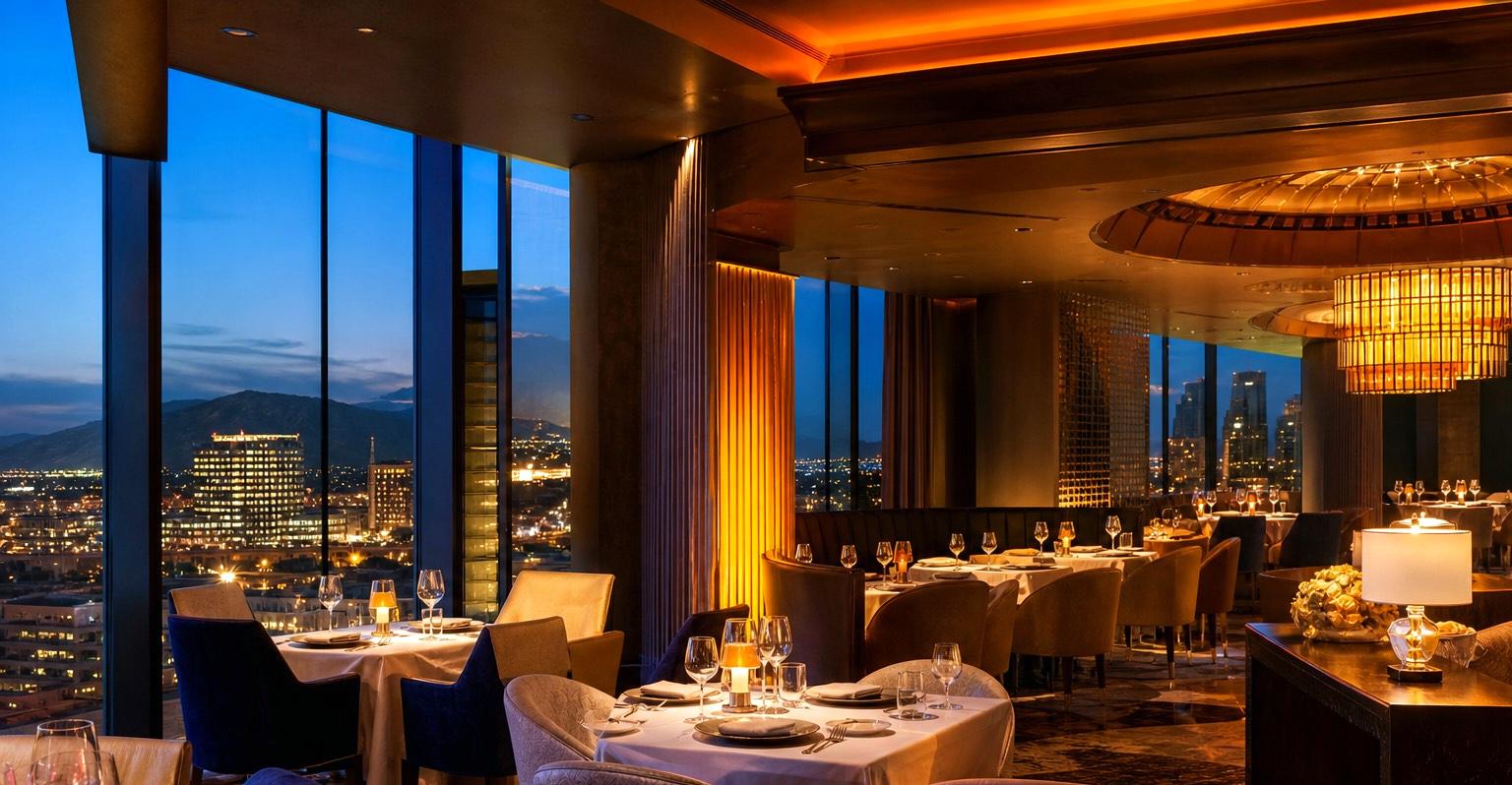Fine dining at a Canadian casino resort